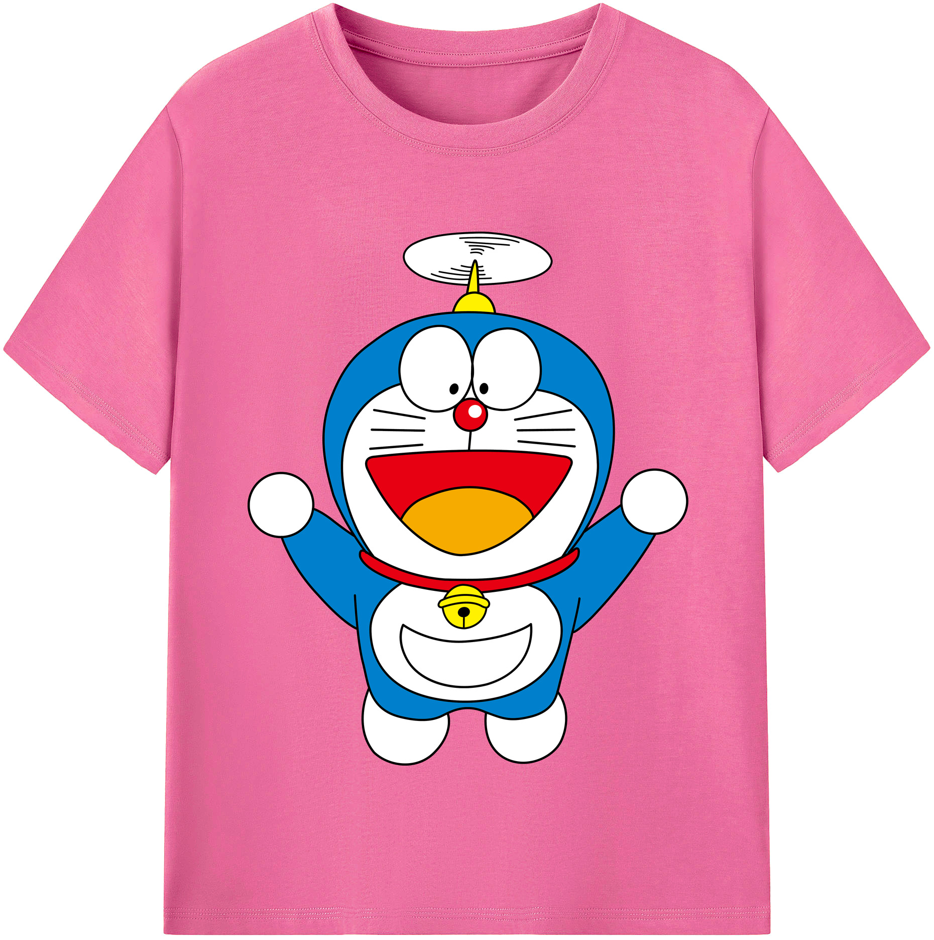 （画像用） ドラえもん Doraemon レディースカジュアルプリントTシャツ（綿100％）